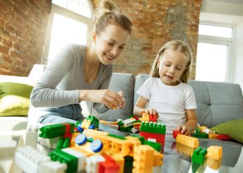 female caucasian teacher little girl mom daughter (1)